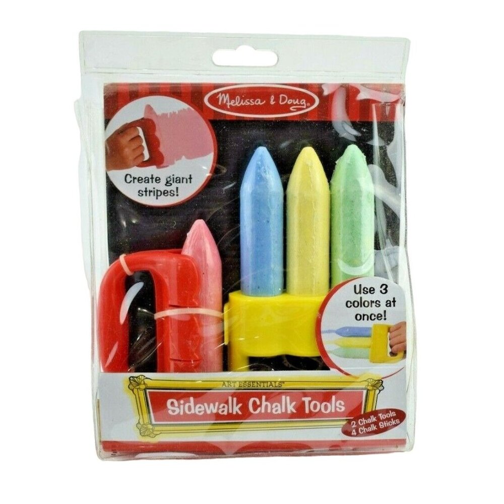 Childrens Art Essentials Sidewalk Chalk Tools with Chalk